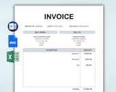 Editable Invoice Template. Printable Invoice Word. Custom Invoice Form. Services Invoice Template For Small Business. Blank Billing Template