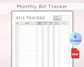 Monthly Bill Tracker. Bill Payment Checklist Tracker. Printable Bill Pay Organizer. Bill Payment Tracker. Bills Checklist. Instant Download