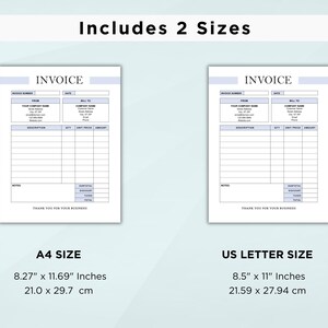 Invoice Template. Custom Invoice. Printable Invoice Form. Receipt ...