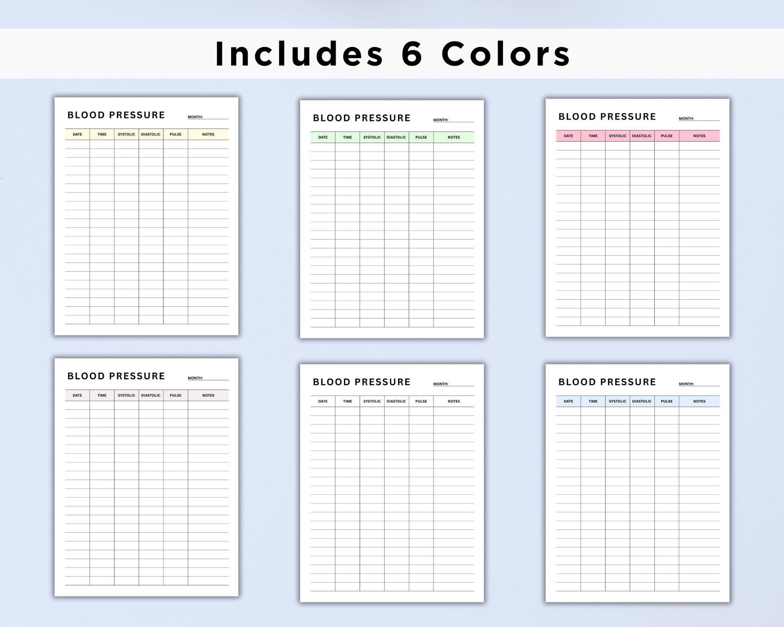 Bp Tracking Cards.pdf Blood Pressure Log Printable | BP Tracking Sheet | Heart Rate ...