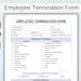 Editable Employee Termination Form. Printable Employee off Boarding ...