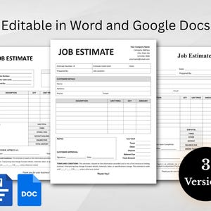 Sjabloon vacaturevoorstel, formulier zakelijk voorstel, bewerkbaar Microsoft Word Google Docs