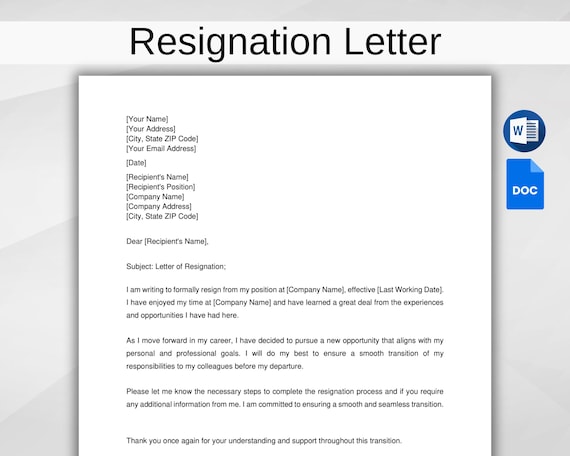 Resignation Letter Microsoft Template Resignation Letter Word And resignation-letter-microsoft-template-resignation-letter-word-and