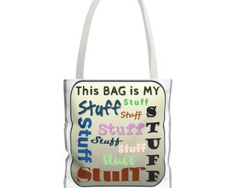 Borsa tote in poliestere con scritta "Questa BORSA è la MIA roba"