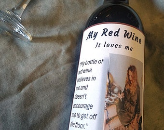 Funny Wine Label, Red Wine Lover Gift