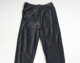 パンツ cropped wool stripe slacks 90s Vtg 80s 90s Y2K GAP Wool TARTAN PLAID HIGH WAIST Baggy Leg