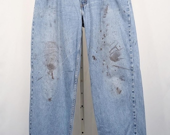 Vintage Y2K Levi's Jeans Blue 560 Comfort Fit Distressed Men's Size 40 x 36