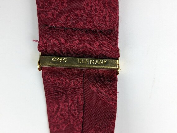 Vintage CAS Germany Suspenders Braces Burgundy Me… - image 4