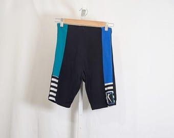 ヴィンテージ90年代ショートパンツ エアロビクス ブラック ワークアウトバイク レディース サイズL ジャック・モレ
