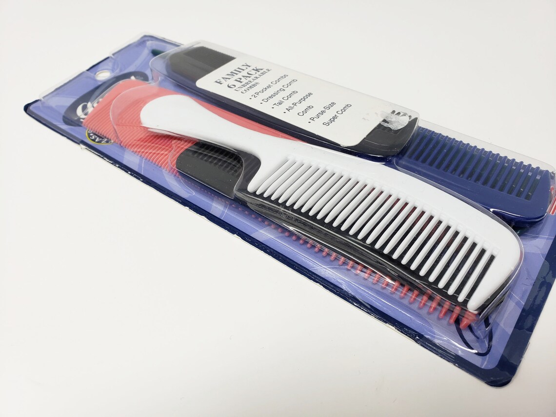 Vintage 1999 Goody 6 Family Pack Plastic Hair Combs New Etsy