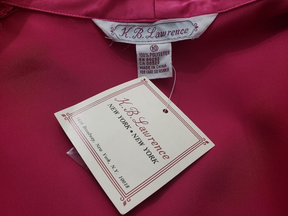 80s Blouse Magenta Pink Fitted Misses 10 Vintage … - image 6