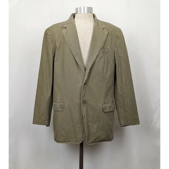 90s LL Bean Blazer Surplus Green Cotton Jacket Sport Coat - Etsy