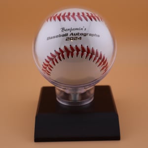 Personalized Engraved Baseball with Display Stand – Custom UV Laser Engraving for Autographs, Gifts & Special Occasions – Baseball Keepsake