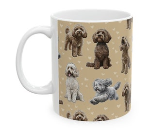 US VERSION | Cockapoo Dog Ceramic Mug | 11oz 0.33l | Dishwasher & Microwave Safe | Sent from USA