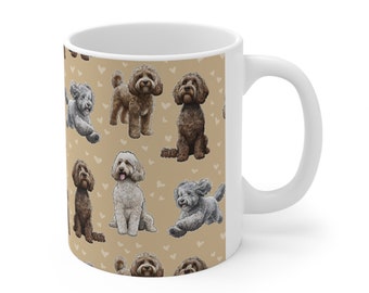 Cockapoo Ceramic Mug | 11oz 0.33l | Dishwasher & Microwave Safe | Sent from the UK | Doodle Design