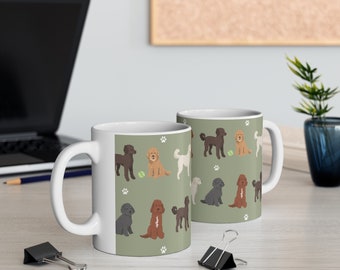 Doodle Ceramic  Mug | 11oz 0.33l | Cockerpoo | Labradoodle Dog  | Dishwasher & Microwave Safe