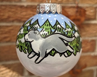 Staffordshire Bull Terrier Dog Hand Painted Christmas Bauble | Ornament | One-of-a-Kind | Personalisable | Staffie | Staffy | SBT