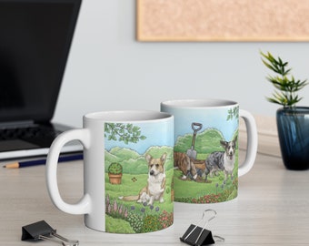 Cardigan Corgi Dog Ceramic Mug | 11oz 0.33l | Dishwasher & Microwave Safe | Sent from the UK