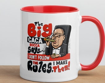 The Big Cacca Bocca Ceramic Mug - 11oz/15oz - Unique Quote Mug - Funny Coffee Mug - Bold and Trendy Gift for Men- Witty Wiseguy - Boss Jokes