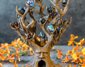 Treant Dice Holder Dice Tower Polyhedral Dice Storage DnD Decor Dryad Druid DnD Accessory Tabletop RPG Gift Dice Display