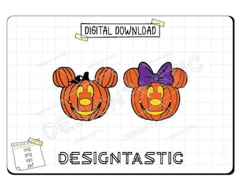Mouse Pumpkin Bundle Svg, Mouse Halloween, Pumpkin Boo Svg, Pumpkin Mouse Head, Spooky Season Clipart, Cut File For Cricut Silhouette