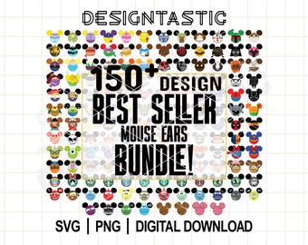 Ultimate Mouse Ears SVG Bundle - Star Wars, Superheroes, Princesses, Toy Story, Moana, Monster Inc Characters
