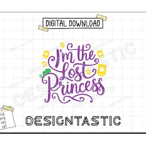 Ich bin die verlorene Prinzessin, magische Zitate zwart, verhedderte Laternen, verhedderte Sonne, verlorene Prinzessin zwar, Chamäleon, Schnittdatei für Cricut SVG
