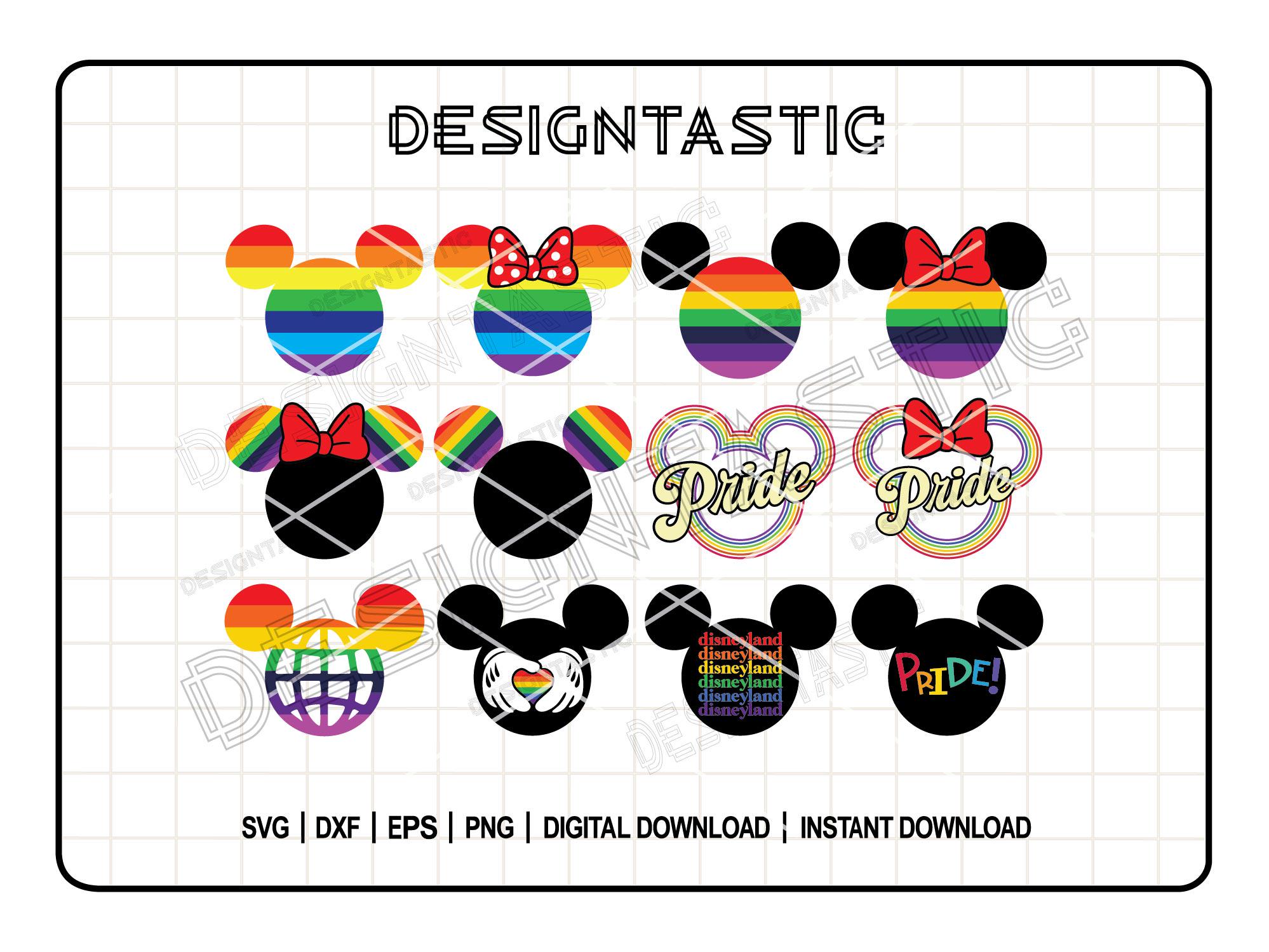 PRIDE LOVE RAINBOW MICKEY EARS SET OF 2 Disney introduces rainbow Mickey Mouse ears for LGBTQ Pride  main image 3