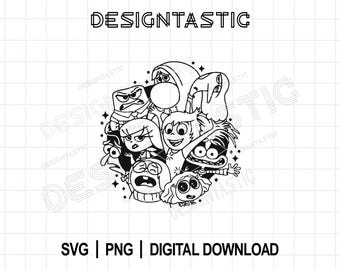 Inside Out Silhouettes Svg, Inside Out Inspired, Joy, Sadness, svg files for silhouette, files for Cricut