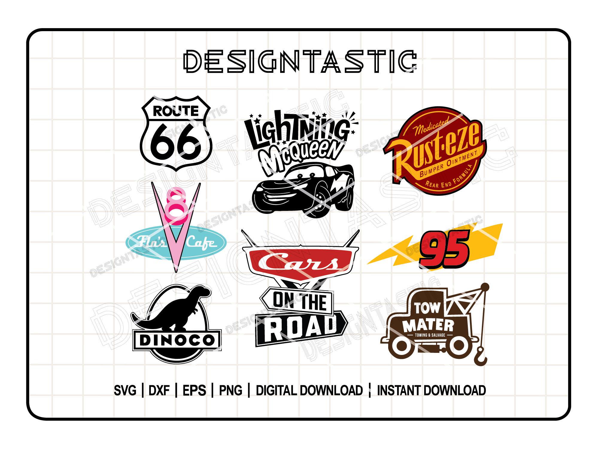 Cars SVG Bundle, Cars Mater, Cars Clipart svg, Racing cars, Lightning McQueen svg, Cut Files for Cricut, Perfect for your Crafts