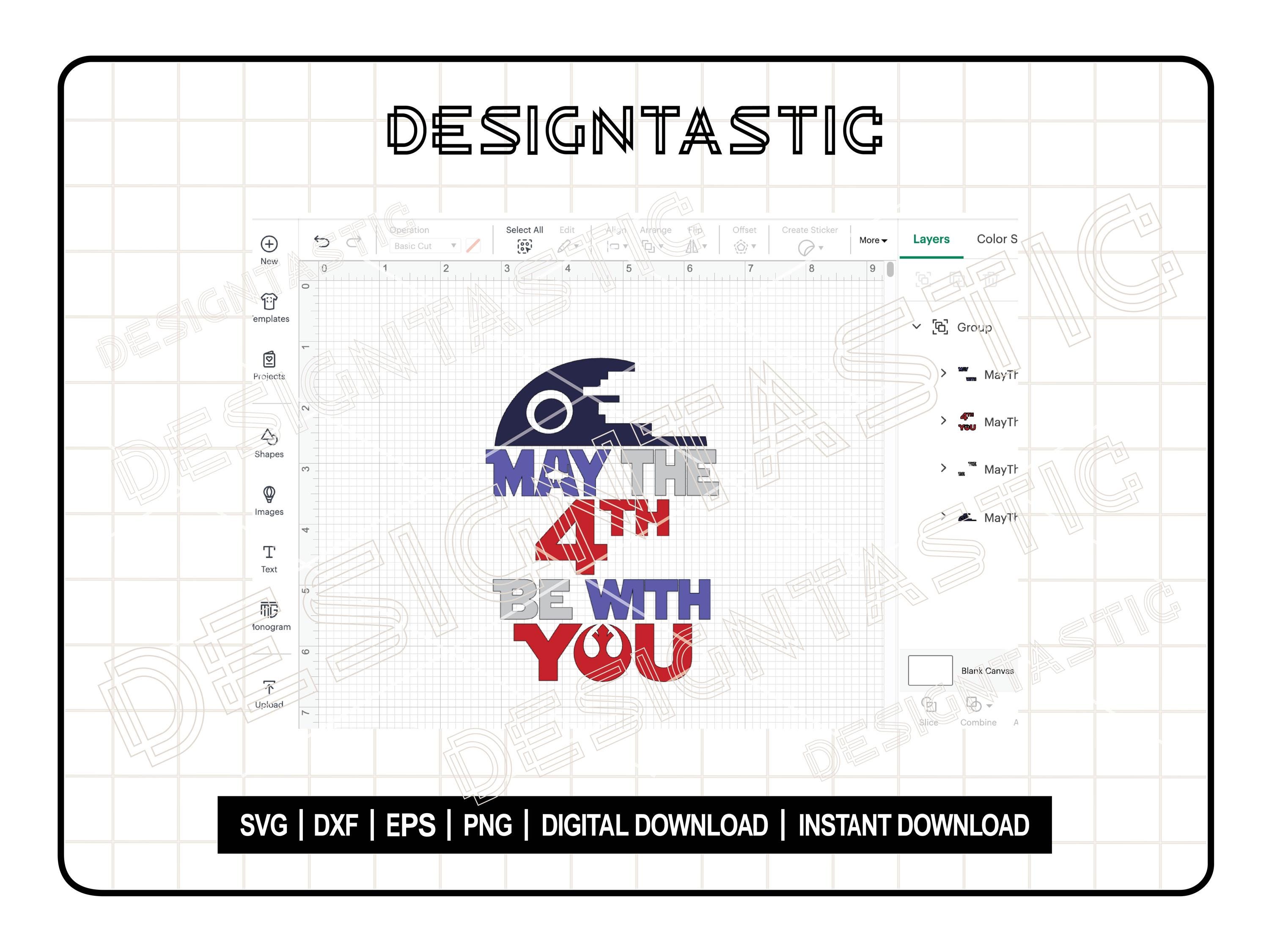 May the 4th Be With You SVG, Independence Day, July 4th, American Flag ...