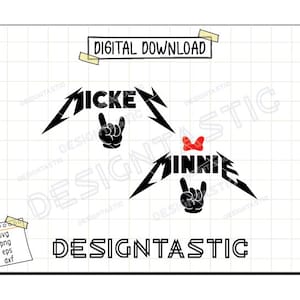 Rock and Roll Sign Svg, muis Rock Hand Sign Svg, Rock and Roll muis Svg, familievakantie Svg, familie-uitstapje Svg, knippen SVG-bestand voor Cricut