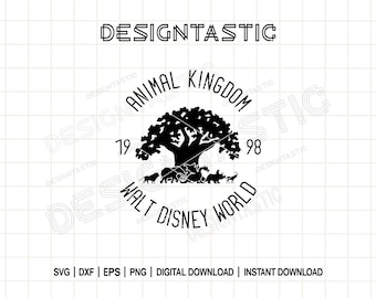 Animal Kingdom SVG | Tree of Life PNG | Family Trip Shirt Design | Favorite Park Cricut Cut File | Vacation Sublimation Clipart