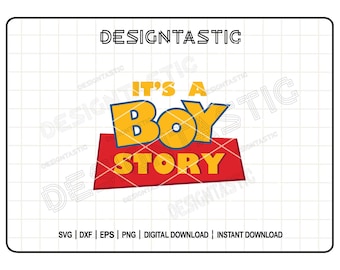 It's a Boy Story, Toy Story svg, Toy Story Clipart, Toy Story PNG, Woody Birthday, Woody png, Toy Story Quote, Baby Shower Svg, SVG Cut File