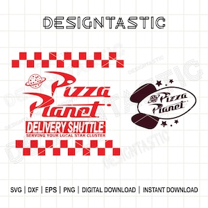 Pizza Planet Toy Story SVG, Pizza Planet Delivery Service SVG, Toy Story Service SVG, Pixar Pizza Planet, Cut Files For Cricut Silhouette