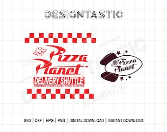 Pizza Planet Toy Story SVG, Pizza Planet Delivery Service SVG, Toy Story Service SVG, Pixar Pizza Planet, Cut Files For Cricut Silhouette