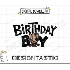 Geburtstagskind SVG, Groot PNG, magischer Geburtstag Schneidedatei, Groot Geburtstagssvg, Zeichentrickfigur, Geburtstagsdesign, perfekt für Cricut & Silhouette