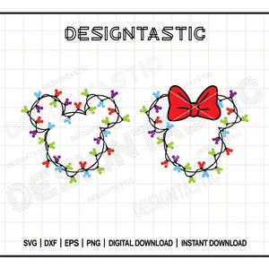 Mouse Christmas Ears SVG, Cute Christmas Ears Cut File, Holiday Cricut PNG for Shirts, Digital Download for DIY Crafts & Gifts