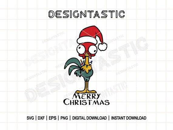 Hei Hei Christmas SVG, Funny Moana Holiday Lights PNG, Disney Sublimation File for Cricut, Moana Christmas Shirt Design