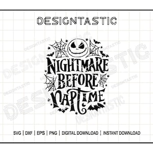 Nightmare before Naptime Svg, Magical Quotes Svg, Jack Svg, Nightmare before Christmas, peuter svg, baby svg, gesneden bestand voor Cricut SVG
