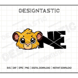 1° compleanno, Simba PNG, ragazzo del compleanno Svg, un compleanno, Simba il re leone Svg, cartone animato Svg, compleanno Svg, Cricut Png Sublimazione