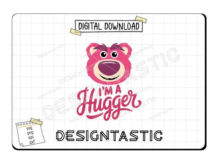 Lotso Huggin Bär, Lotso Huggin Bär, Lotso Huggin Bär, Toy Story Print, Lotso Huggin Bär, Cut Files für Cricut Silhouette