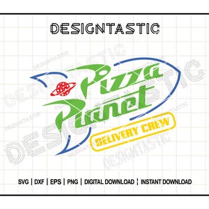 Pizza Planet SVG, bezorgers, bezorgservice SVG, Toy Story SVG, Pixar Pizza Planet, Rocket Png, gesneden bestanden voor Cricut silhouet