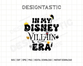 In My Villain Era SVG, Evil Queen Ursula Hades Cricut File, Sassy Disney Villain Shirt Design, Halloween SVG for Silhouette & Sublimation