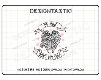 Be Mine Dont Fly Solo Svg, Happy Valentine SVG, Valentine Heart SVG, Heart Svg, Valentine Svg, Cut File For Cricut, Silhouette Cut File