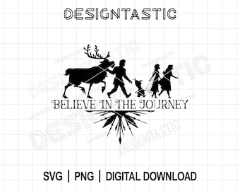 Tro på resan Svg, Frost citat SVG, Frost Svg, Elsa och Anna Png, Roligt citat Svg, T-shirt Design Svg, Skärfiler för Cricut