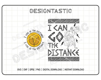 I Can Go The Distance Svg, The Empreror's New Groove Svg, Quote Svg, Alpaca Svg, Llama Kuzco, Cut Files For Cricut, Silhouette Cut File