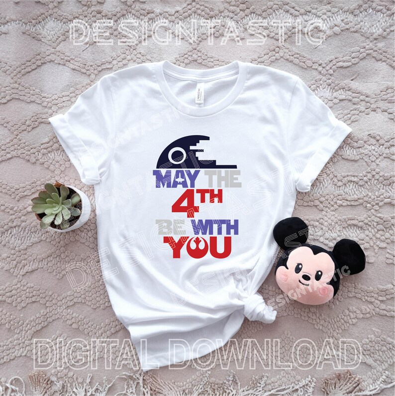 May the 4th Be With You SVG, Independence Day, July 4th, American Flag ...