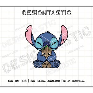 Stitch SVG, Groot Svg, Baby Groot Png, Magic Kingdom Characters Svg, I’m Groot Svg, Movie Character, Cartoon Character, Cut File For Cricut