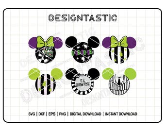 Orejas de película de terror SVG, Nunca confíes en los vivos SVG, Cabeza de ratón de película SVG, Halloween Horror SVG, Gusano de arena SVG, Archivo de corte para Cricut SVG